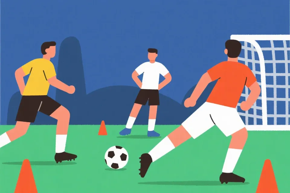 soccer themed illustration